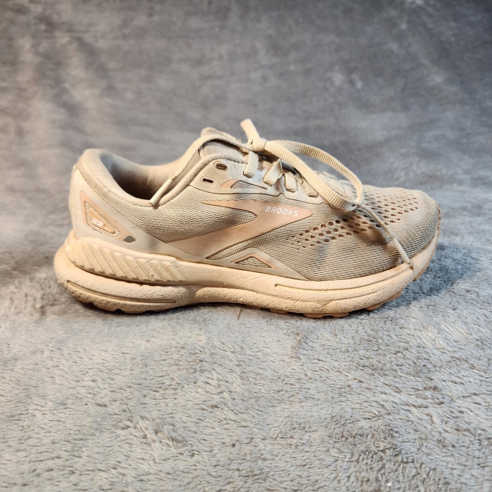 Brooks Shoes Womens 6.5 Gray Pink  Adrenaline GTS 23 Running Sneaker Athleisure